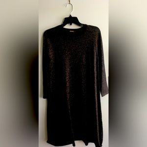 J McLaughlin Swing Metallic 3/4 sleeve dress, size Small